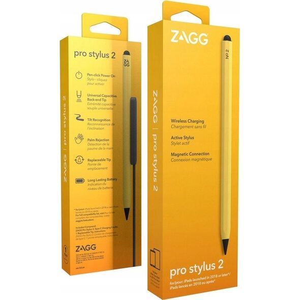 Rysik Zagg International ZAGG Pro Stylus2 - pencil do Apple iPad (yellow) 13336587 840056188600
