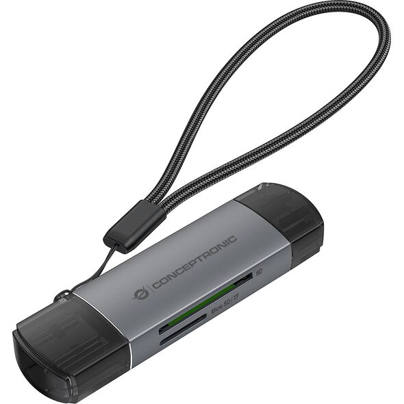 Czytnik Conceptronic CONCEPTRONIC Card Reader USB-C/USB-A -> Micro SD/TF       sw 13336624 4015867234358
