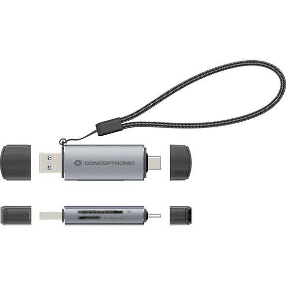 Czytnik Conceptronic CONCEPTRONIC Card Reader USB-C/USB-A -> Micro SD/TF       sw 13336624 4015867234358