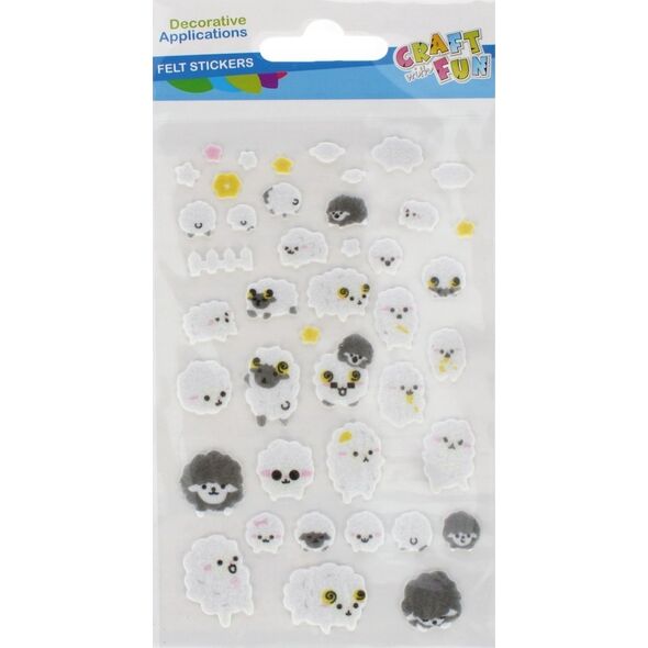 Craft with Fun OZDOBA DEK FILC OWIECZKI SPRZYL CF PBH 24/288 13336626 5904335885064