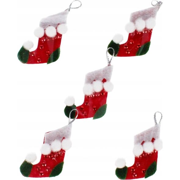 Craft with Fun OZDOBA BN FILC SKARPETA SPRZYL 5SZT CF PBH12/144 13336631 5904335884487