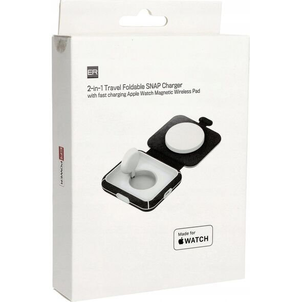 Ładowarka ER ER POWER Snap 2w1 - składana ładowarka podróżna kompatybilna z MagSafe - Gwarancja bezpieczeństwa. Proste raty. Bezpłatna wysyłka od 170 zł. 13336677 8594205632910