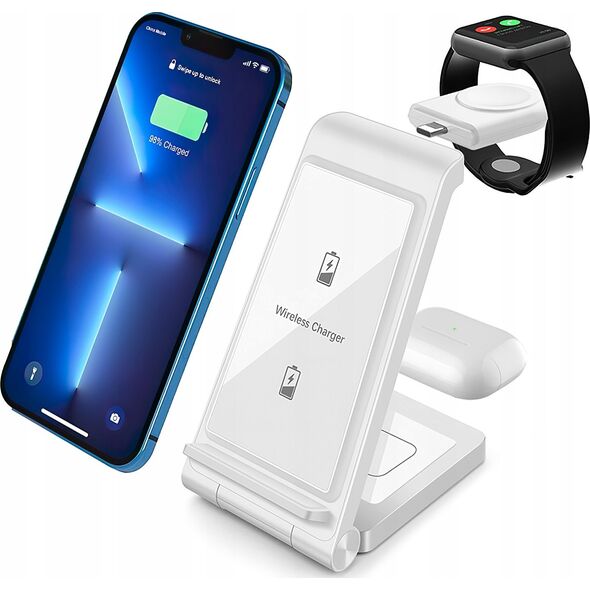 Ładowarka ER ER POWER Snap 2w1 - składana ładowarka podróżna kompatybilna z MagSafe - Gwarancja bezpieczeństwa. Proste raty. Bezpłatna wysyłka od 170 zł. 13336677 8594205632910