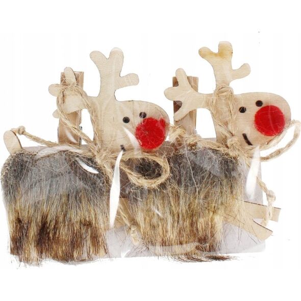 Craft with Fun OZDOBA BN KLAMERKI RENIFER 2SZT CF PBH 12/288 13337009 5904335883503