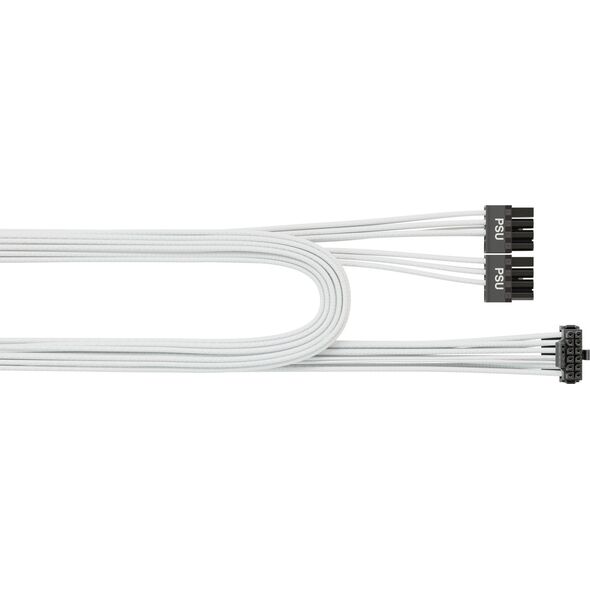 SeaSonic Seasonic 12VHPWR PCIe adapter cable, 90 angled (white, 75cm) 13337308 4711173878124