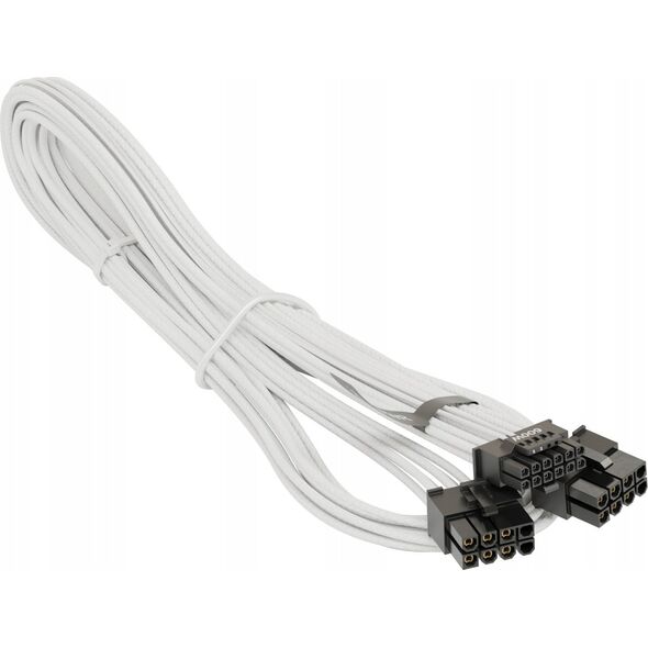 SeaSonic Seasonic 12VHPWR PCIe adapter cable, 90 angled (white, 75cm) 13337308 4711173878124