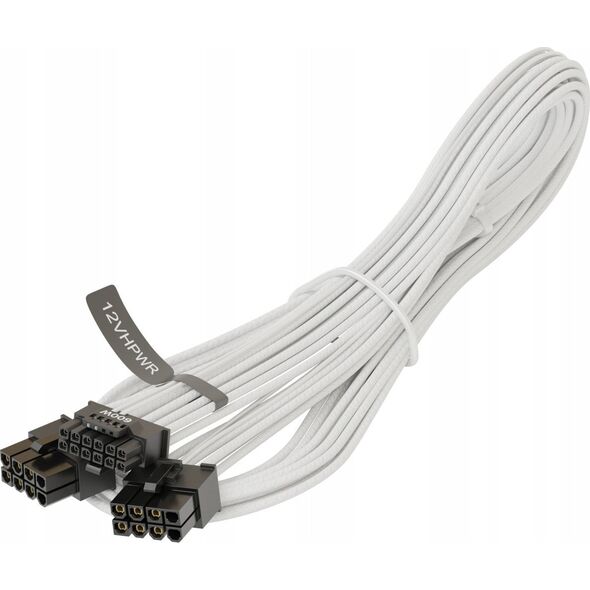 SeaSonic Seasonic 12VHPWR PCIe adapter cable, 90 angled (white, 75cm) 13337308 4711173878124