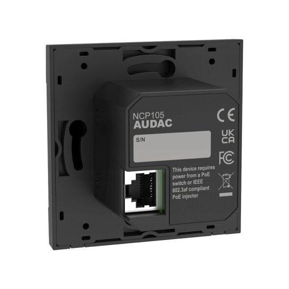 Audac AUDAC NCP105/B Uniwersalny panel sieciowy PoE wersja czarna 13337854 5414795046931