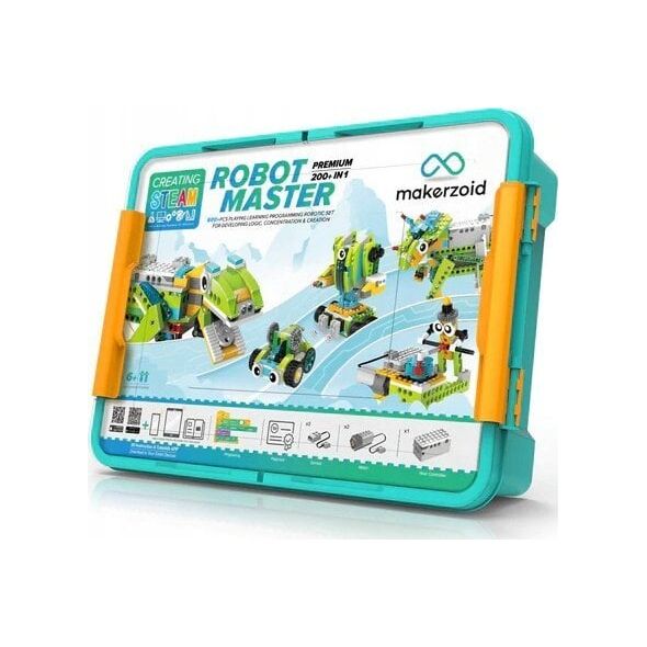 Makerzoid Makerzoid Robot Master Premium - zestaw ponad 600 klocków egukacyjnych z możliwością kodowania - Gwarancja bezpieczeństwa. Proste raty. Bezpłatna wysyłka od 170 zł. 13337979 6974810050019