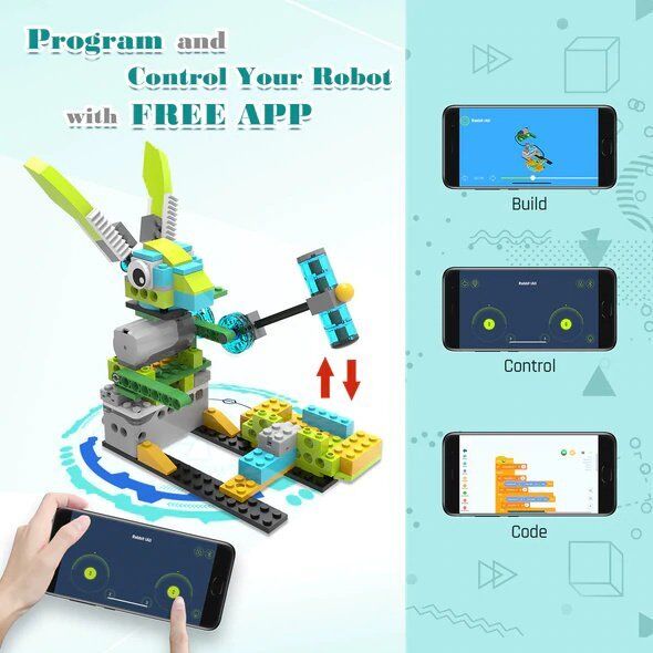 Makerzoid Makerzoid Robot Master Standard - zestaw ponad 370 klocków edukacyjnych z możliwością kodowania - Gwarancja bezpieczeństwa. Proste raty. Bezpłatna wysyłka od 170 zł. 13337983 6974810050002