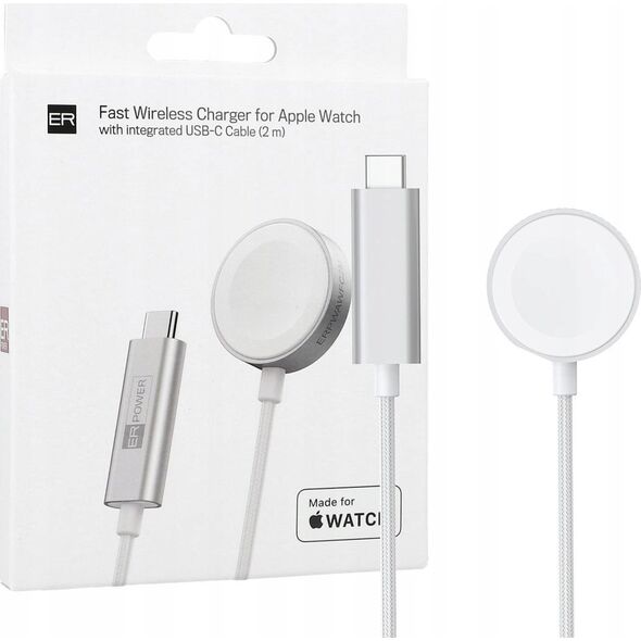 Ładowarka ER Ładowarka MFW ER POWER do Apple Watch 2m biała - Gwarancja bezpieczeństwa. Proste raty. Bezpłatna wysyłka od 170 zł. 13338837 8594205631814
