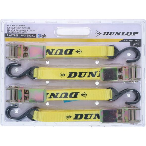 Dunlop Dunlop - Pasy transportowe z napinaczem 4 szt. 5.1m / 350 kg 13339429 8711252249247