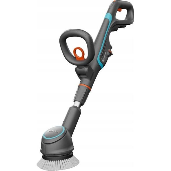 Gardena GARDENA cordless multi-cleaner AquaBrush Compact 18V P4A solo, hard floor cleaner (grey/turquoise, without battery and charger, POWER FOR ALL ALLIANCE) 13339681 4066407502727