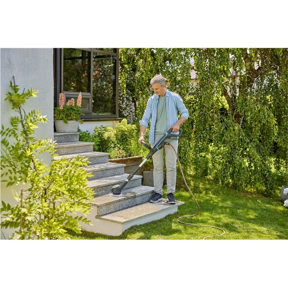 Gardena GARDENA cordless multi-cleaner AquaBrush Compact 18V P4A solo, hard floor cleaner (grey/turquoise, without battery and charger, POWER FOR ALL ALLIANCE) 13339681 4066407502727