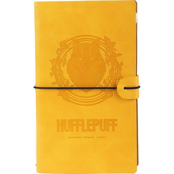 Harry Potter Harry Potter - Skórzany notatnik podróżny Hufflepuff 12x19,6 cm (Żółty) 13339732 8435497277512