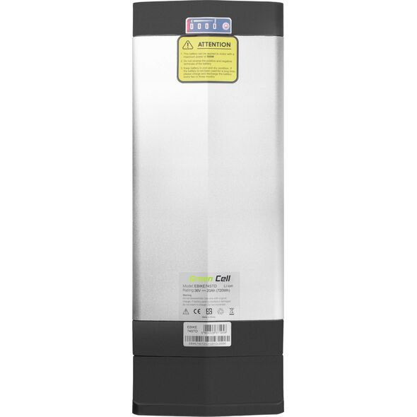 Green Cell Green Cell - Bateria do roweru elektrycznego E-Bike z ładowarką 36V 20Ah 720Wh Li-Ion RCA 13340231 5904326371958