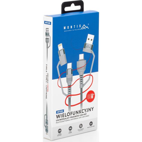 Montis Kabel USB 4w1 USB A-C-Lightning MT128 Montis 13340856 5901811406683