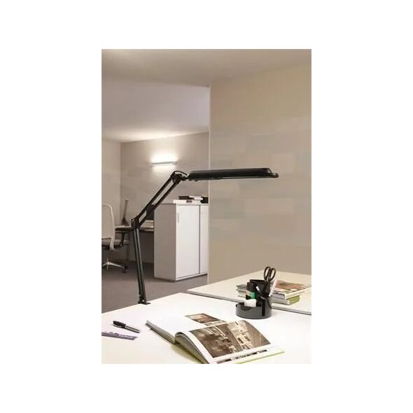 Lampka biurkowa Maul MAUL LED Tischleuchte Atlantic mit Klemmfuß schwarz 13341320 4002390055314