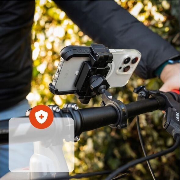 Fixed FIXED Bikee Plus - uchwyt rowerowy do telefonu czarny - Gwarancja bezpieczeństwa. Proste raty. Bezpłatna wysyłka od 170 zł. 13341337 8591680165346