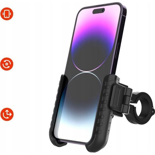 Fixed FIXED Bikee Plus - uchwyt rowerowy do telefonu czarny - Gwarancja bezpieczeństwa. Proste raty. Bezpłatna wysyłka od 170 zł. 13341337 8591680165346