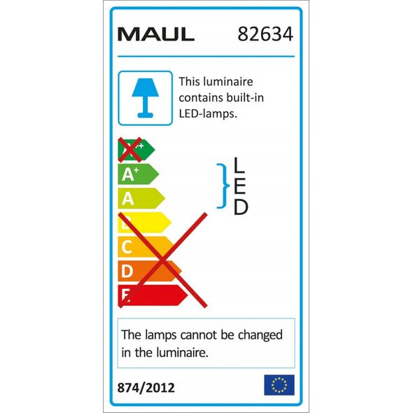 Lampka biurkowa Maul MAUL LED Lupenleuchte Viso mit Klemmfuß schwarz 13341349 4002390061742