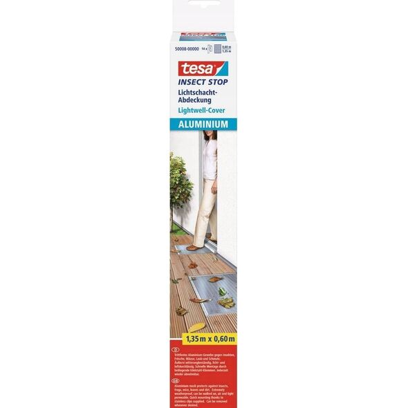 Tesa tesa Fliegengitter Insect Stop Lichtschacht-Abdeckung alumin 13341462 4042448141972