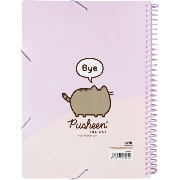 Pusheen Pusheen - Skoroszyt A4 z gumką + 30 przezroczystych koszulek 13341512 8435497292652