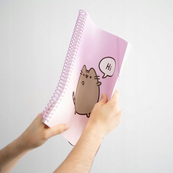 Pusheen Pusheen - Skoroszyt A4 z gumką + 30 przezroczystych koszulek 13341512 8435497292652