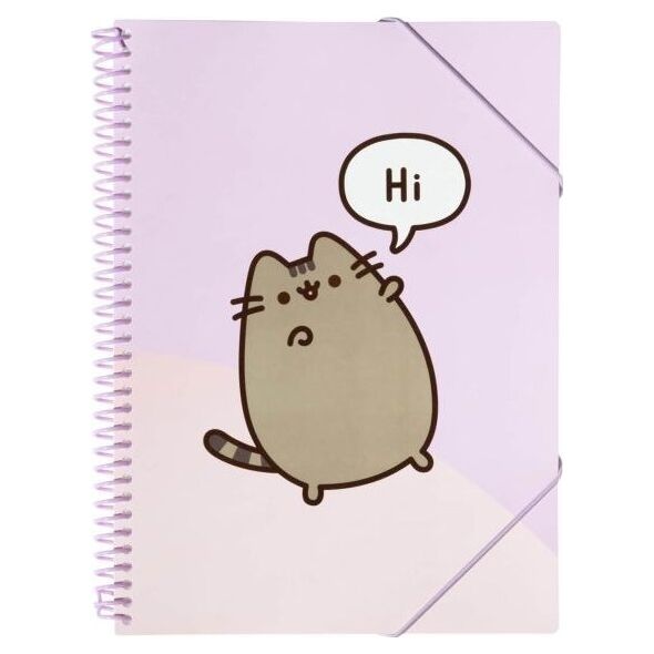 Pusheen Pusheen - Skoroszyt A4 z gumką + 30 przezroczystych koszulek 13341512 8435497292652