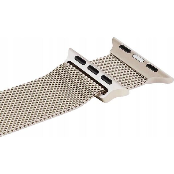 Crong Crong Milano Steel – Pasek ze stali nierdzewnej do Apple Watch 42/44/45/49 mm (szampański) 13342209 5904310704632
