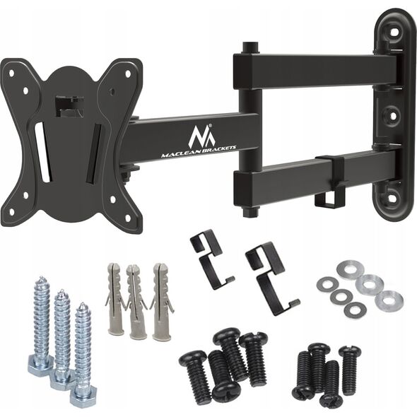 Maclean Uchwyt do telewizora lub monitora Maclean, max. VESA 100x100, 13-32", 30kg, czarny, MC-417 13342389 5902211134046