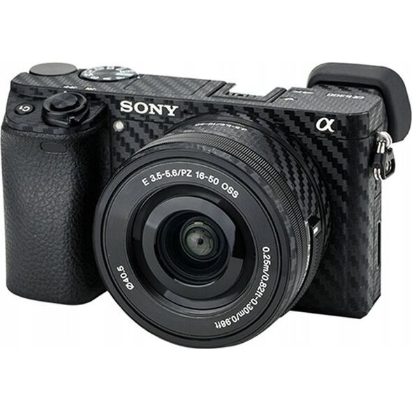JJC Okleina na korpus aparatu JJC KS-A6400CF Carbon do Sony A6400 + Sony 16-50 mm 13355877 6950291573599