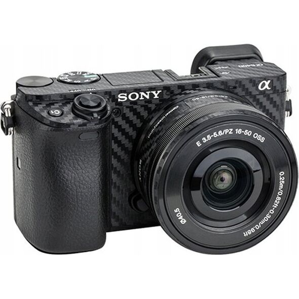 JJC Okleina na korpus aparatu JJC KS-A6400CF Carbon do Sony A6400 + Sony 16-50 mm 13355877 6950291573599