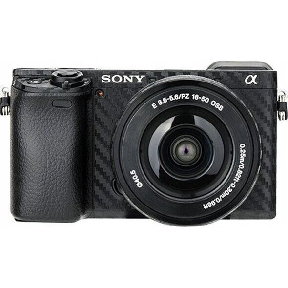 JJC Okleina na korpus aparatu JJC KS-A6400CF Carbon do Sony A6400 + Sony 16-50 mm 13355877 6950291573599