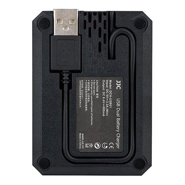 Ładowarka do aparatu JJC Ładowarka dwukanałowa JJC DCH-BLF19E do akumulatorów DMW-BLF19E 13355960 6950291562616