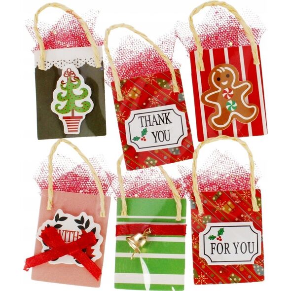 Craft with Fun OZDOBA BN NAKLEJKI PREZENT 6SZT CF PBH 12/144 13401799 5908275175629