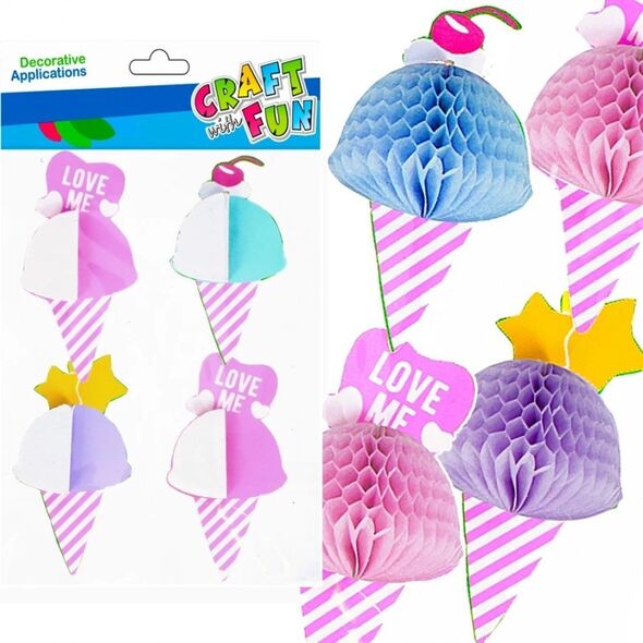 Craft with Fun OZDOBA DEK NAKLEJKI LODZIKI HARM 4SZT CF 12/144 13401804 5908275175773