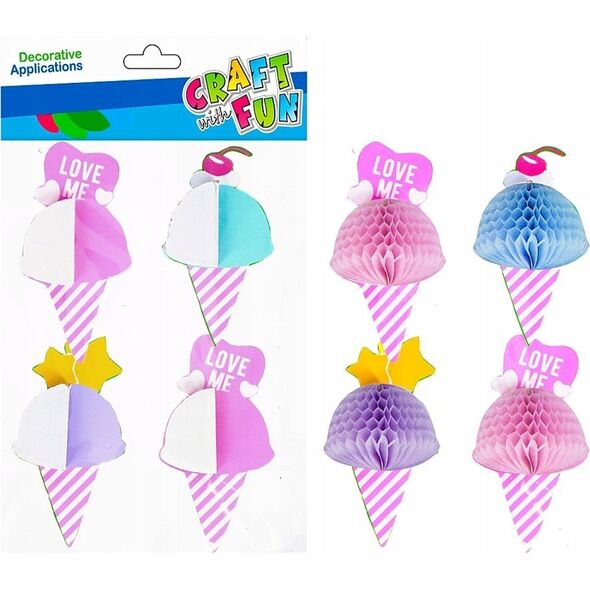 Craft with Fun OZDOBA DEK NAKLEJKI LODZIKI HARM 4SZT CF 12/144 13401804 5908275175773