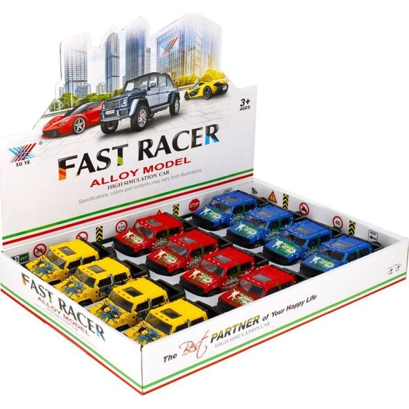 Mega Creative AUTO TEREN MET P/B 11CM MIX3 MC DISP 12/144/288 13402106 5904335848793