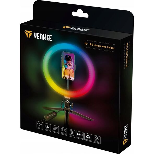 Lampa pierścieniowa Yenkee YSM 710 Uchwyt LED Ring 10''YENKEE 13402489 8590669312610