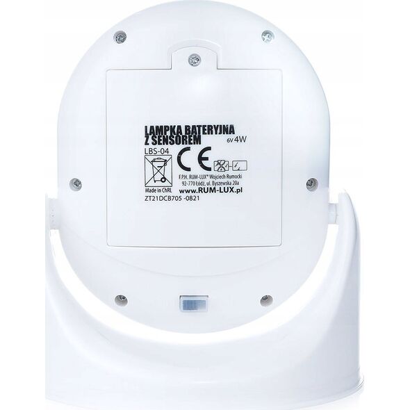 Lampka wtykowa do gniazdka Rum-Lux Lampka LBS-04 bateryjna LED z czujnikiem ruchu i zmierzchu RUM-LUX 13403732 5905003007689