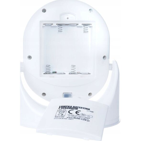 Lampka wtykowa do gniazdka Rum-Lux Lampka LBS-04 bateryjna LED z czujnikiem ruchu i zmierzchu RUM-LUX 13403732 5905003007689