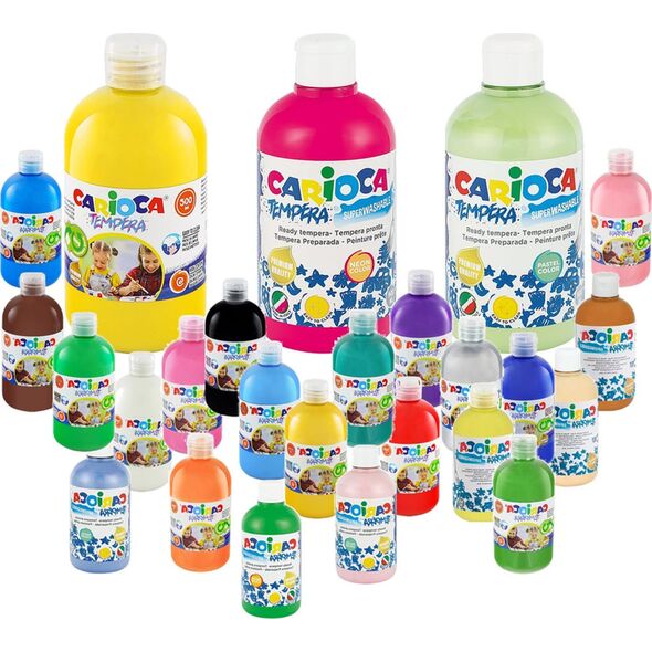 Carioca Farba tempera Carioca 500ml różowa, RÓŻOWY 13405304 8003511027063