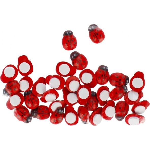 Craft with Fun Biedronki drewniane samoprzylepne 13mm 35szt 13410253 5908275179306