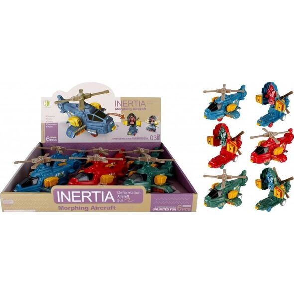 Mega Creative ROBOT HELIKOPTER 16CM 2W1 MIX3 MC DISP 6/72/144 13410629 5908275190936