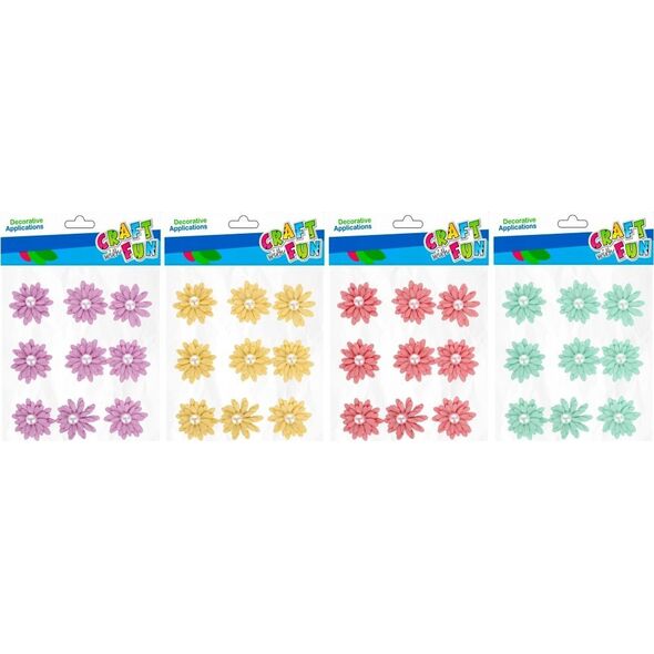 Craft with Fun OZDOBA DEK MATER KWIAT SPRZYL 9SZT MIX CF 12/144 13410638 5908275192916