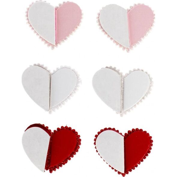 Craft with Fun OZDOBA DEK NAKLEJKI SERCA HARM 6SZT CF 12/144 13410710 5908275175797