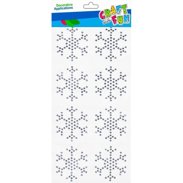 Craft with Fun OZDOBA BN KRYSZTALKI SNIEZKI 8SZT CF SREB 12/336 13410760 5908275177258