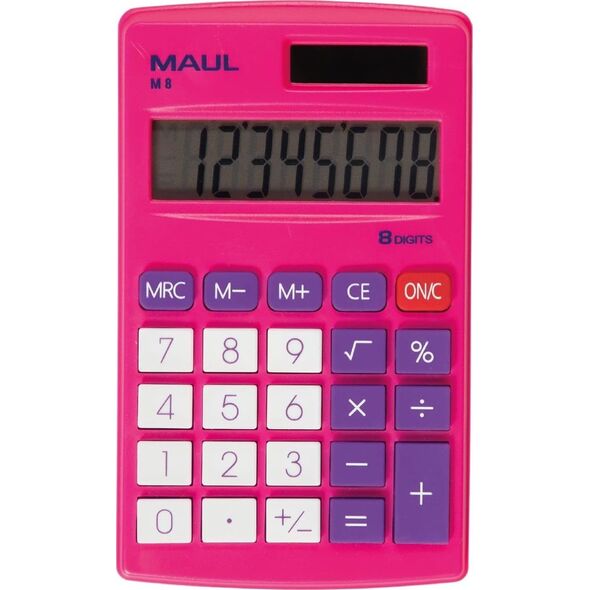 Kalkulator Maul Kalkulator Maul M 8 różowy, RÓŻOWY 13431145 4002390085427
