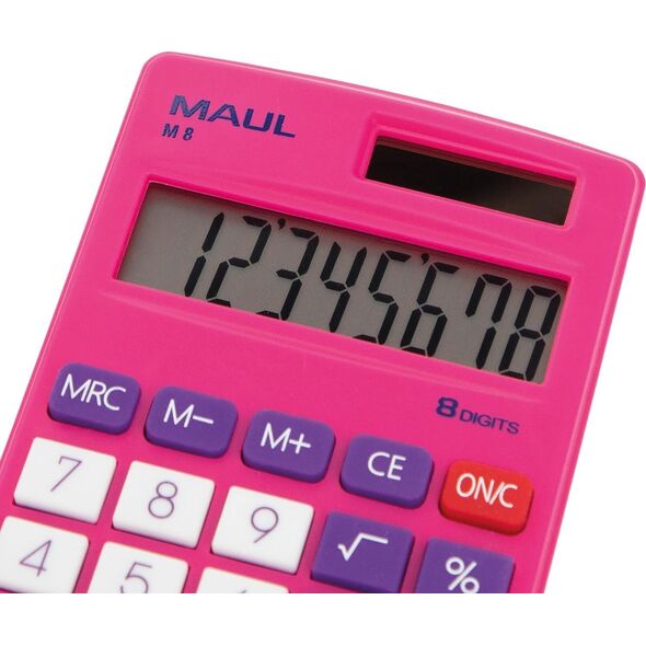Kalkulator Maul Kalkulator Maul M 8 różowy, RÓŻOWY 13431145 4002390085427